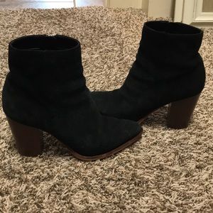 Black Suede Booties